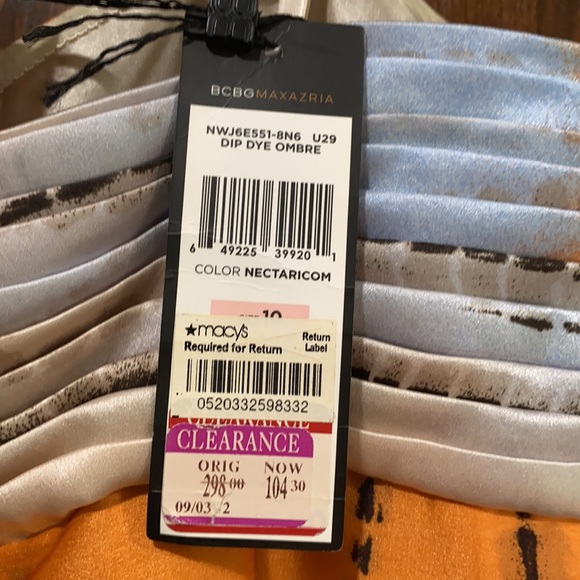 BCBG DipDye Ombre Nectaricom Dress Sz10 - Picture 5 of 5